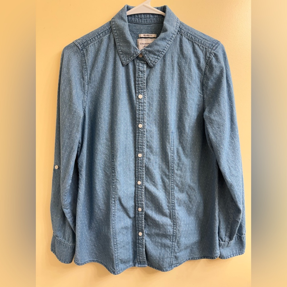 Charter Club Blue Denim Shirt